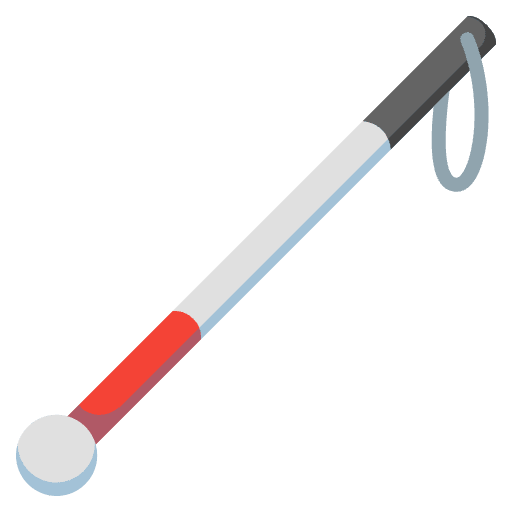 White Cane Emoji from Noto Emojis Set