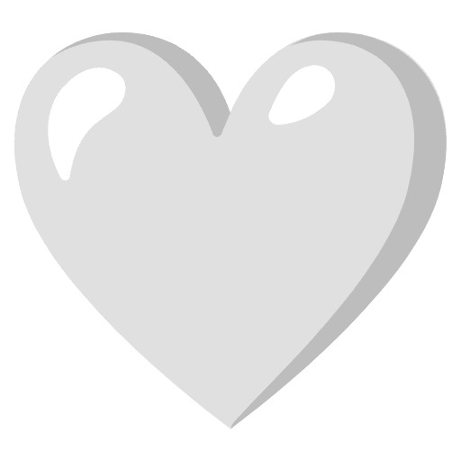 White Heart Emoji from Noto Emoji Set