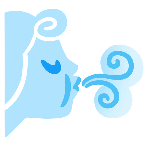 Wind Face Emoji from Noto Emojis Set