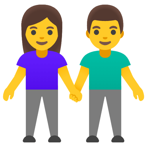 Woman And Man Holding Hands Emoji from Noto Emojis Set