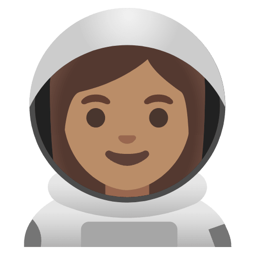 Woman Astronaut Medium Skin Tone Element from Noto Emojis Set