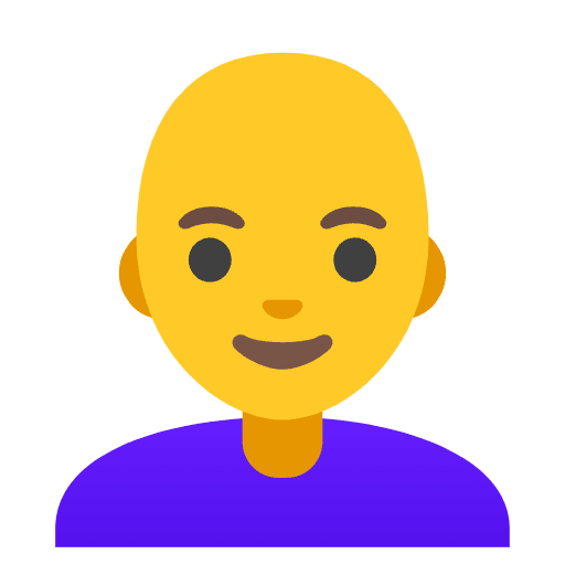 Woman Bald Element from Noto Emojis Set