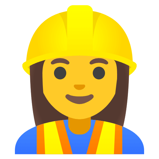 Woman Construction Worker Emoji from Noto Emoji Set