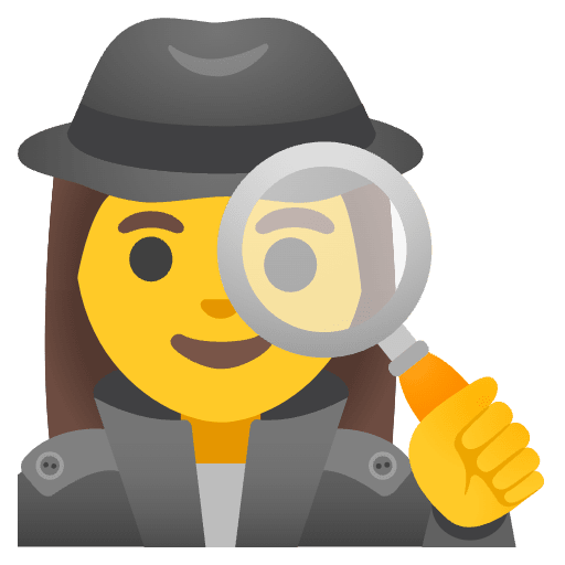 Woman Detective Emoji from Noto Emoji Set