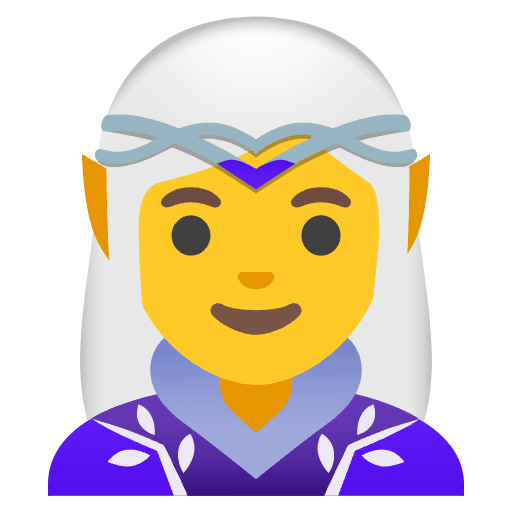 Woman Elf Element from Noto Emojis Set