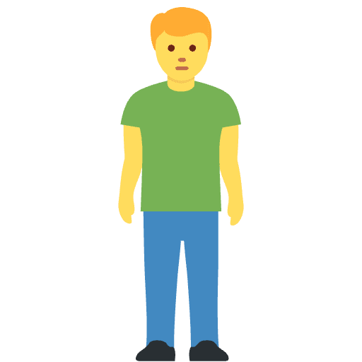 Man Standing Element from Twemoji Emoji Set