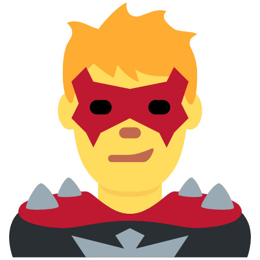 Man Supervillain Element from Twemoji Emoji Set