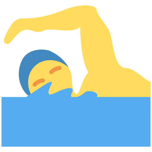 Man Swimming Emoji from Twemoji Set