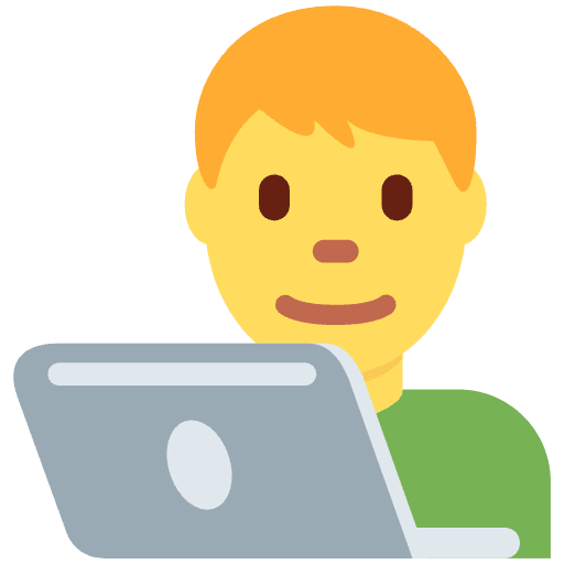 Man Technologist Emoji from Twemoji Emoji Set