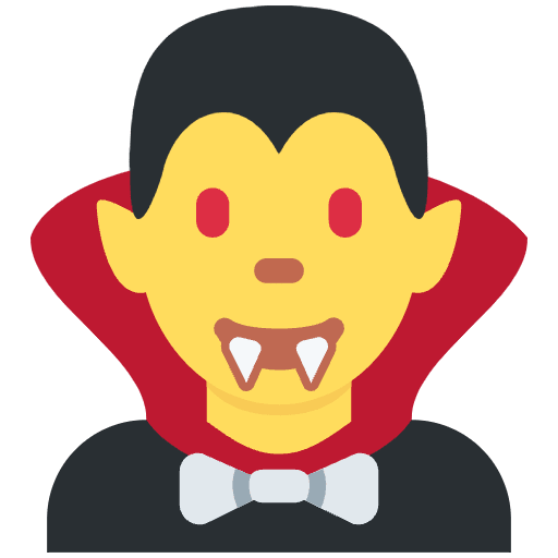 Man Vampire Emoji from Twemoji Emoji Set