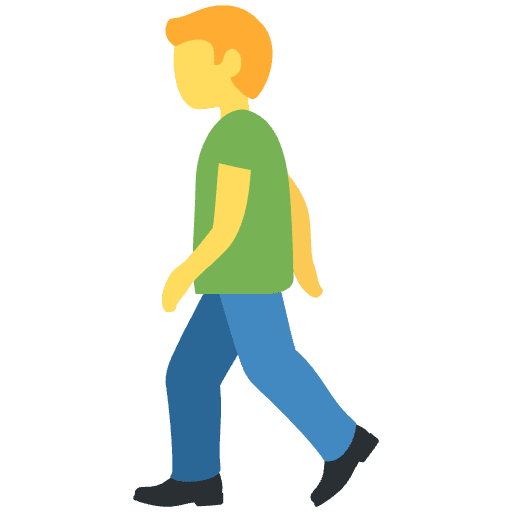 Man Walking Emoji from Twemoji Emoji Set