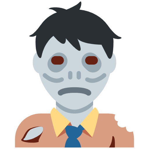 Man Zombie Emoji from Twemoji Emoji Set