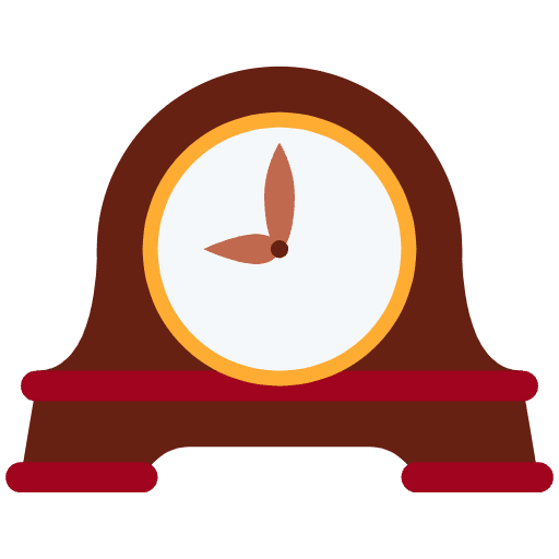 Mantelpiece Clock Emoji from Twemoji Emoji Set