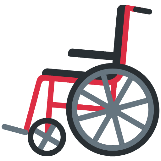 Manual Wheelchair Emoji from Twemoji Emoji Set