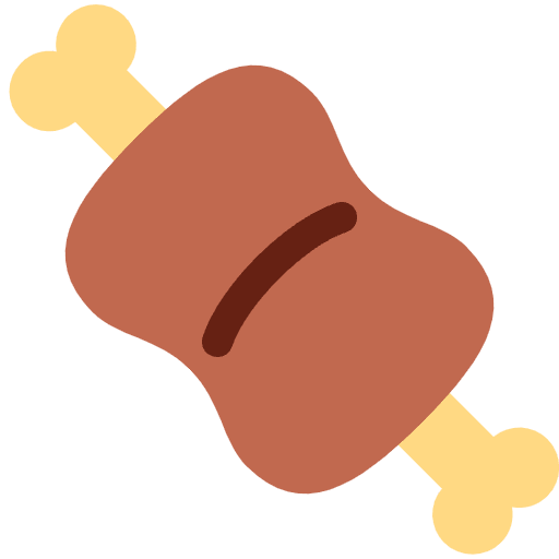 Meat On Bone Element from Twemoji Emoji Set