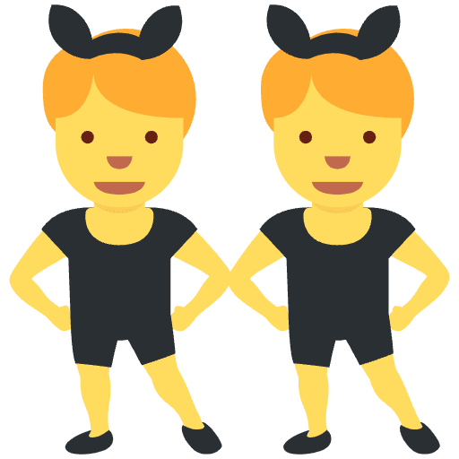 Men With Bunny Ears Element from Twemoji Emoji Set
