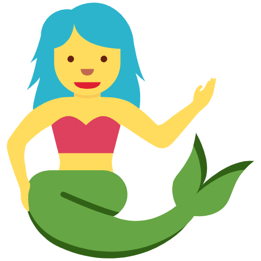 Mermaid Emoji from Twemoji Emoji Set