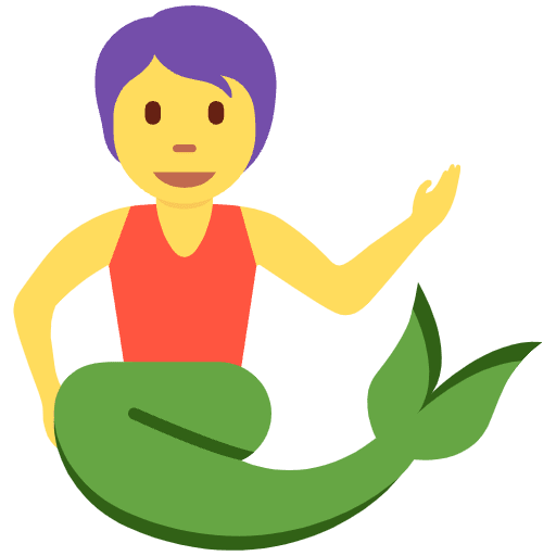 Merperson Element from Twemoji Emoji Set