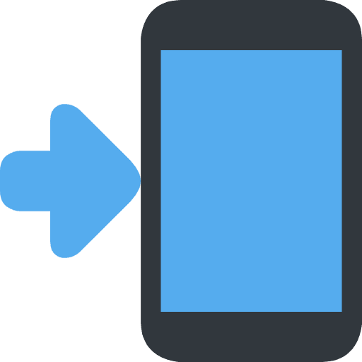 Mobile Phone With Arrow Element from Twemoji Emoji Set