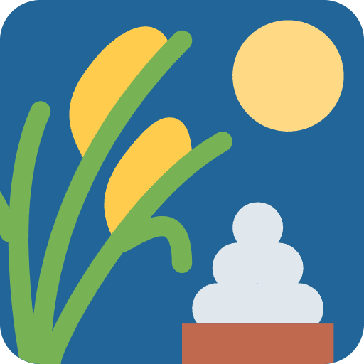 Moon Viewing Ceremony Emoji from Twemoji Emoji Set