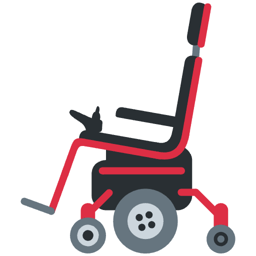 Motorized Wheelchair Emoji from Twemoji Set