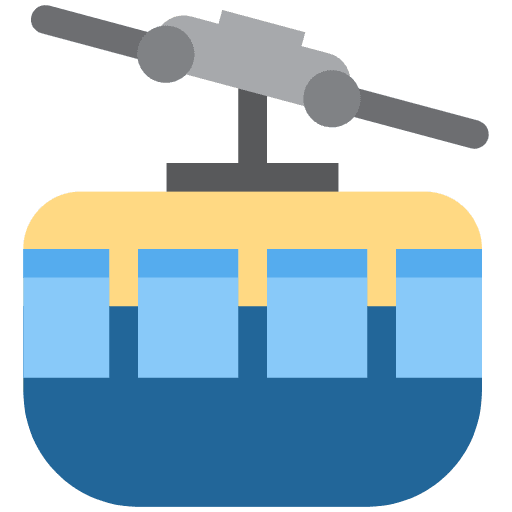 Mountain Cableway Element from Twemoji Emoji Set