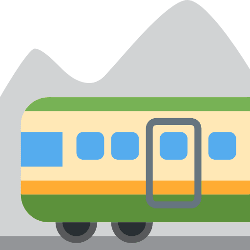 Mountain Railway Emoji from Twemoji Emoji Set
