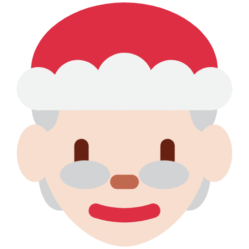 Mrs. Claus Light Skin Tone Emoji from Twemoji Set
