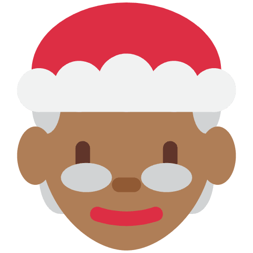 Mrs. Claus Medium Dark Skin Tone Emoji from Twemoji Emoji Set