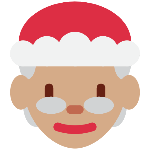 Mrs. Claus Medium Skin Tone Emoji from Twemoji Set