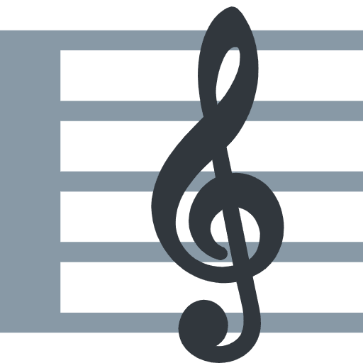 Musical Score Emoji from Twemoji Emoji Set