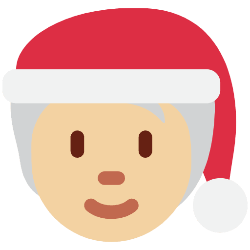 Mx Claus Medium Light Skin Tone Emoji from Twemoji Emoji Set