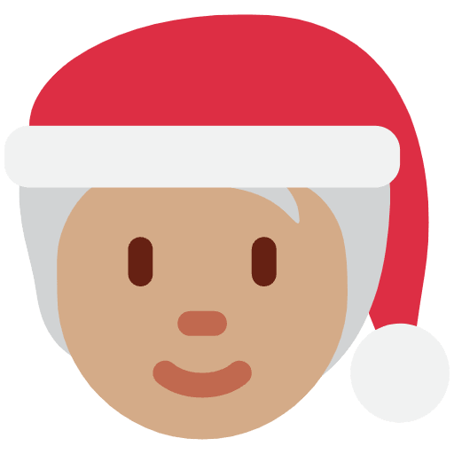 Mx Claus Medium Skin Tone Emoji from Twemoji Emoji Set