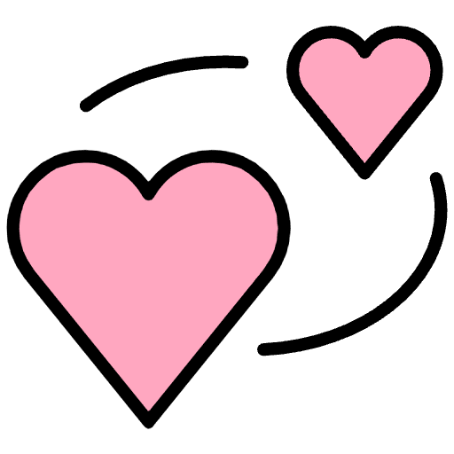 Revolving Hearts Emoji from OpenMoji Emoji Set