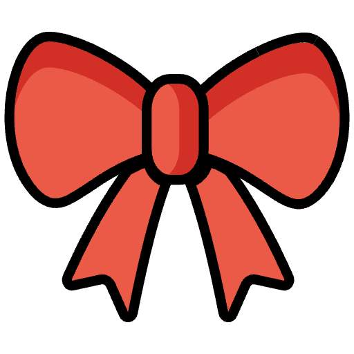 Ribbon Emoji from OpenMoji Emoji Set