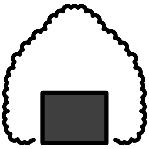 Rice Ball Element from OpenMoji Emoji Set