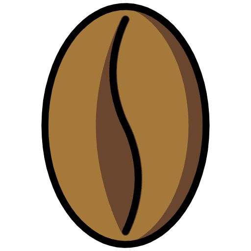 Roasted Coffee Bean Emoji from OpenMoji Set