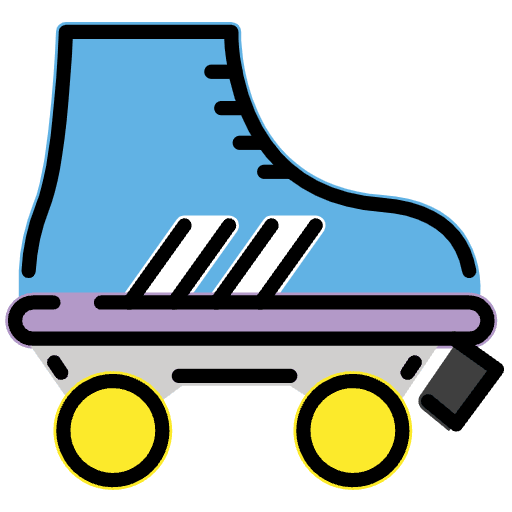 Roller Skate Emoji from OpenMoji Emoji Set