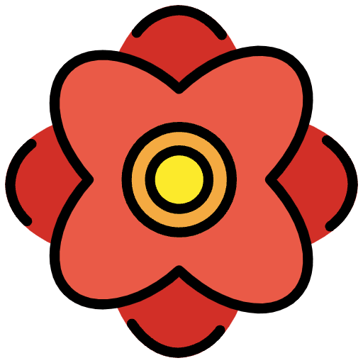 Rosette Emoji from OpenMoji Emoji Set