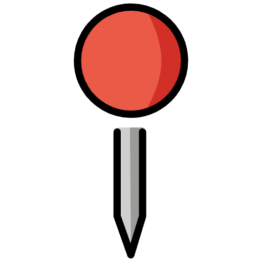 Round Pushpin Emoji from OpenMoji Emoji Set