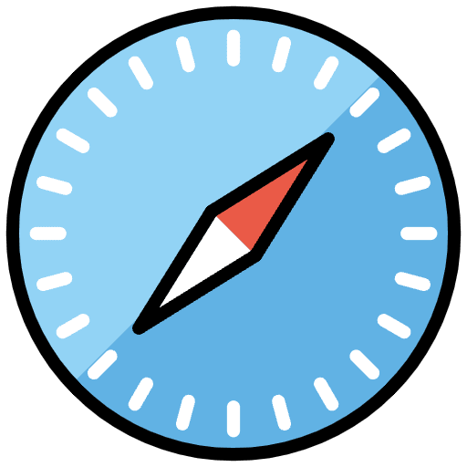 Safari Element from OpenMoji Emoji Set