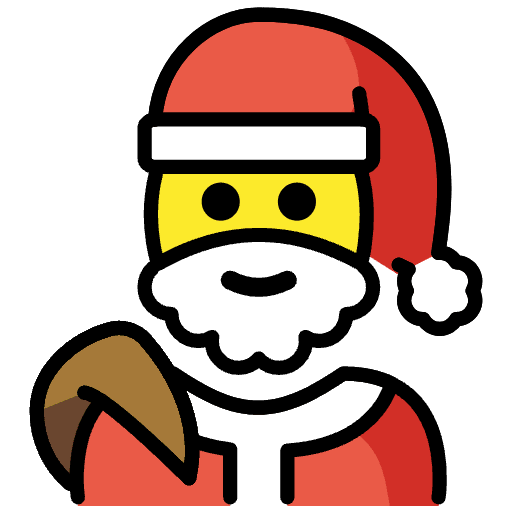 Santa Claus Emoji from OpenMoji Set