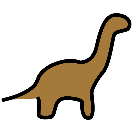 Sauropod Emoji from OpenMoji Emoji Set