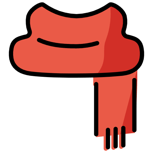 Scarf Emoji from OpenMoji Set