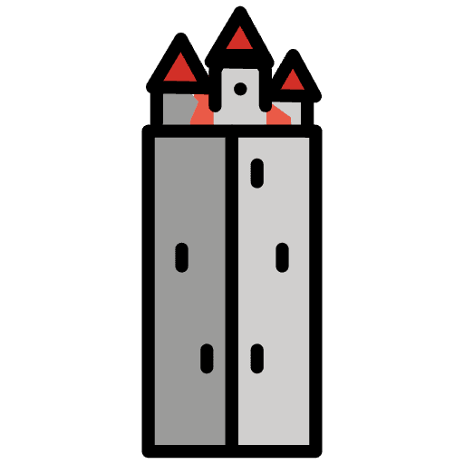 Schwäbisch Gmünd Fünfknopfturm Emoji from OpenMoji Emoji Set