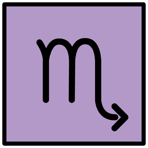 Scorpio Element from OpenMoji Emoji Set