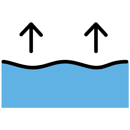 Sea Level Rise Element from OpenMoji Emoji Set