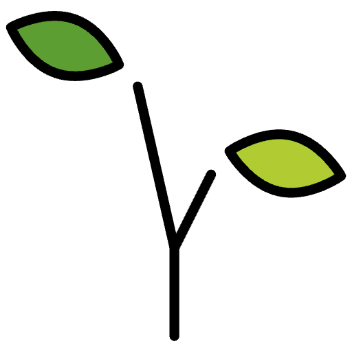 Seedling Emoji from OpenMoji Emoji Set