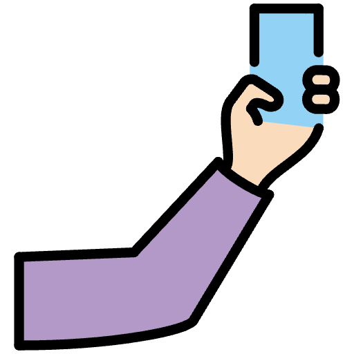 Selfie Light Skin Tone Emoji from OpenMoji Emoji Set