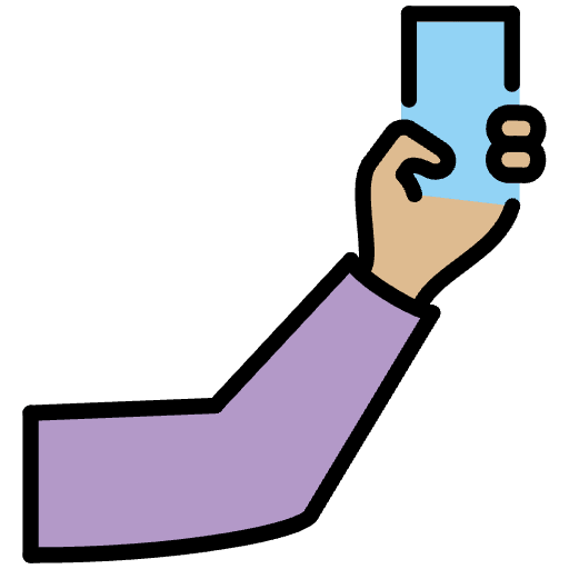 Selfie Medium Light Skin Tone Element from OpenMoji Emoji Set